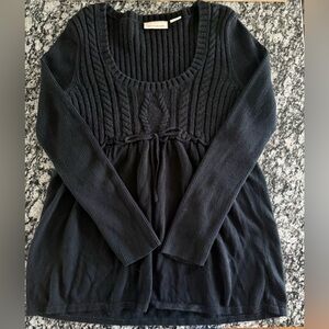 DKNY Black Textured Women's Sweater